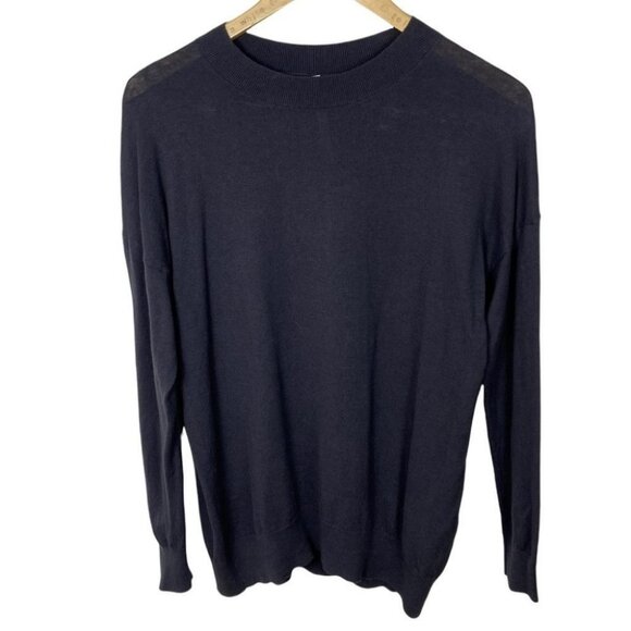 Aritzia Babaton Cashmere Crew Neck Long Sleeve‎ Sweater Size XXS The Group Knit - Picture 2 of 10